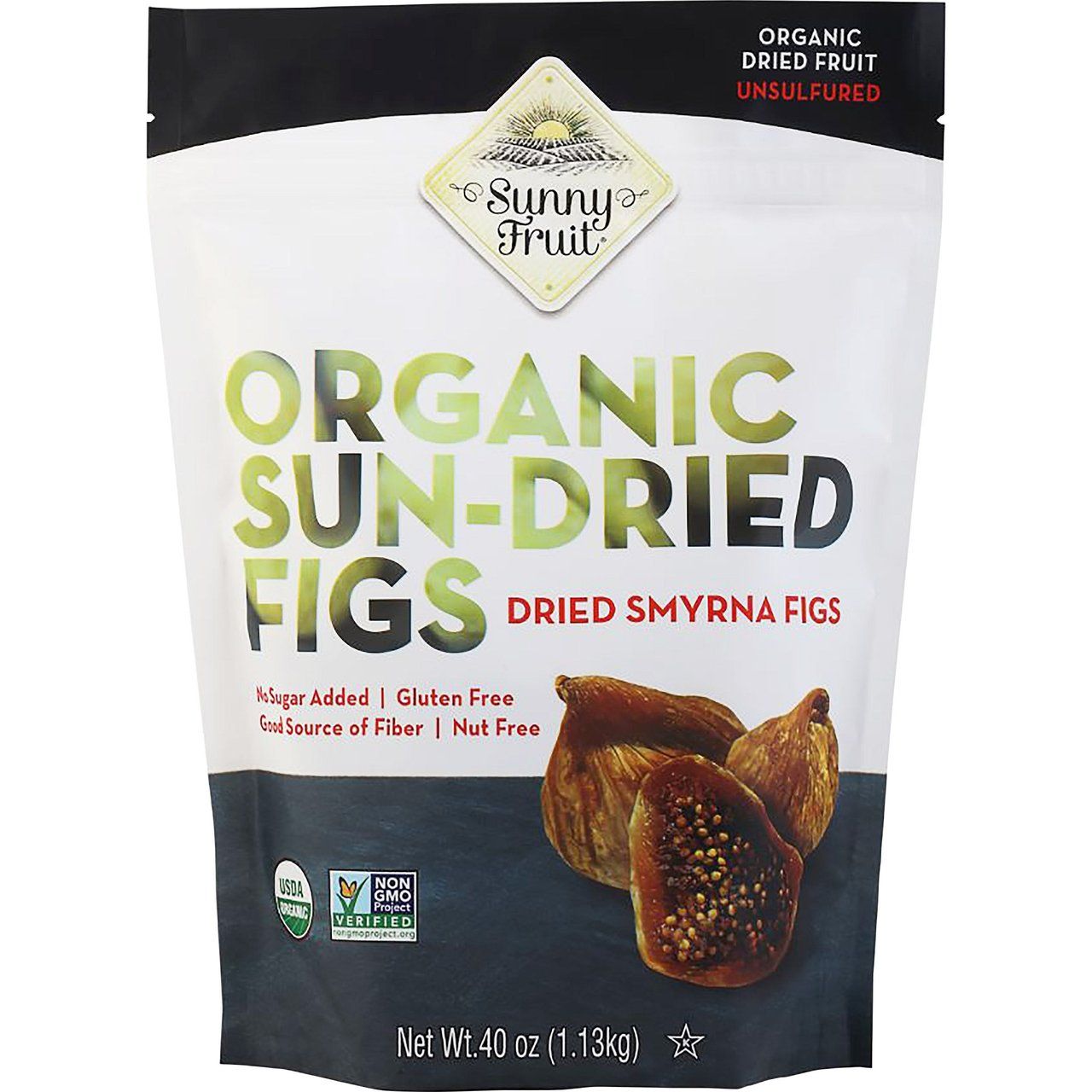 Sunny Fruit Organic Figs 40 oz (2.5 lbs)  Item #1298243