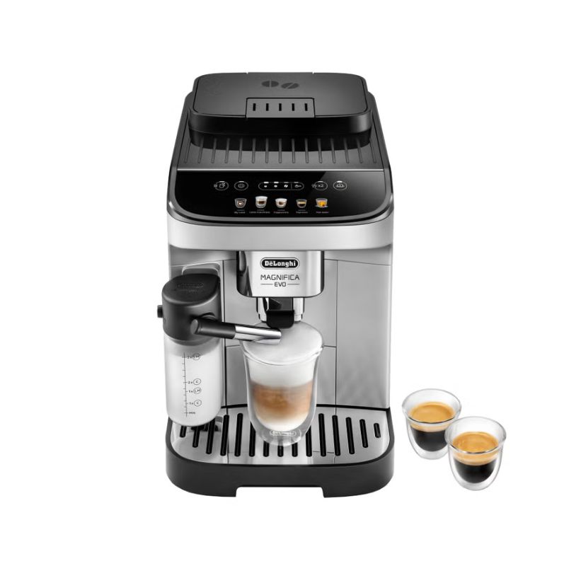De’Longhi Magnifica Evo Automatic Espresso &amp; Cappuccino Machine with Latte Crema System Item 1654461 | Model 044387290630
