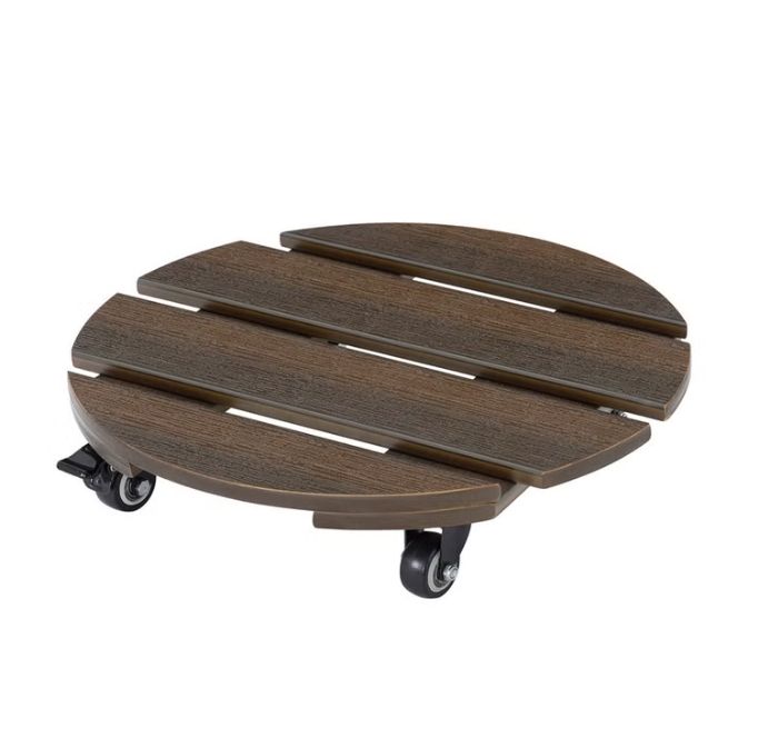 Faux Wood Plant Caddy, 1-pack Item 1796121