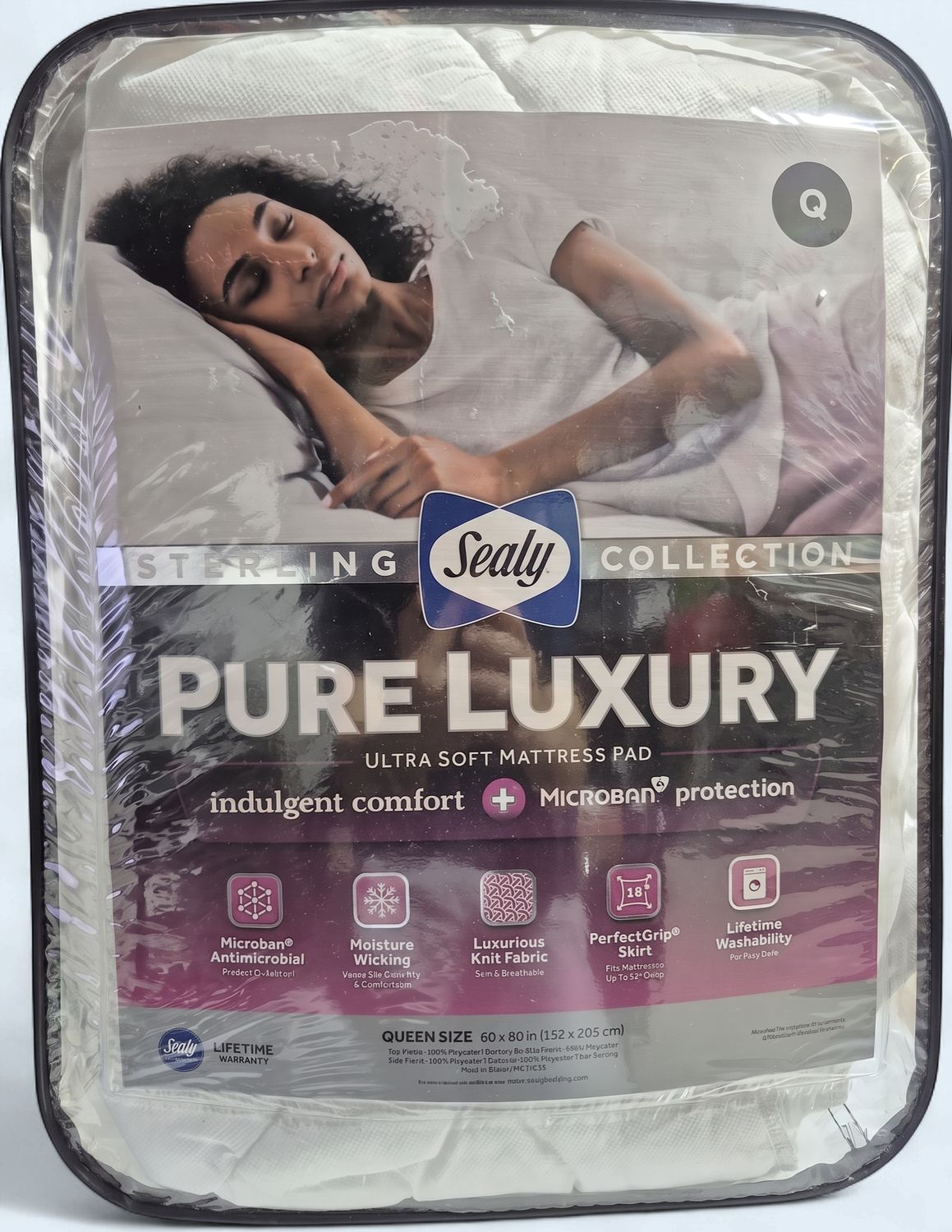 Sealy Sterling Collection Pure Luxury Mattress Pad QUEEN SIZE  Item 1645808