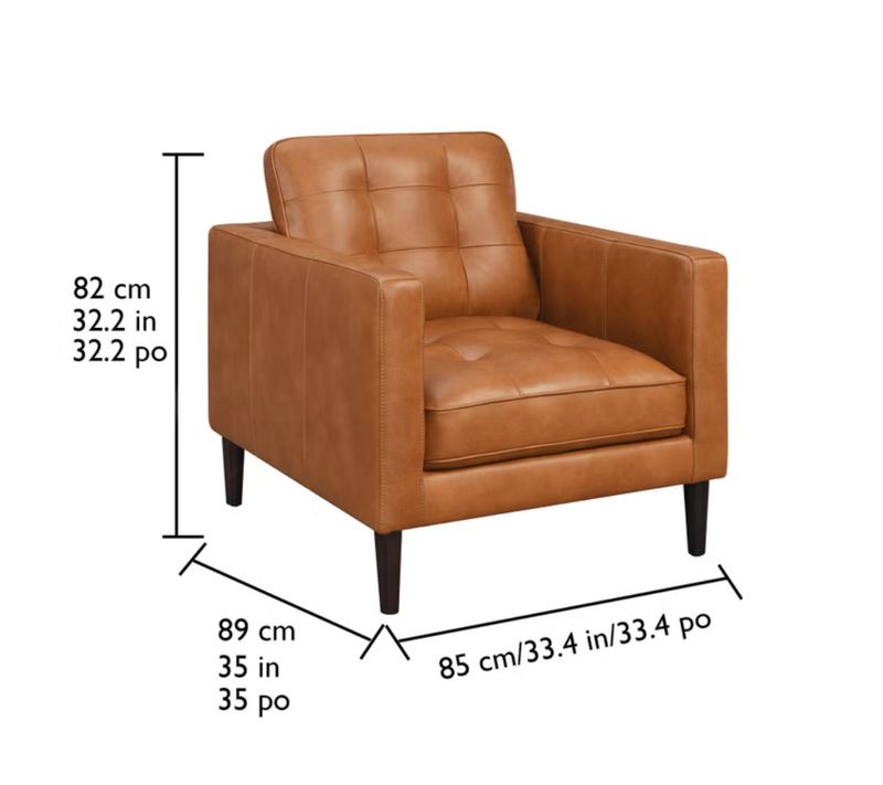 Harstine Leather Chair HOME FURNISHINGS Item 1435191