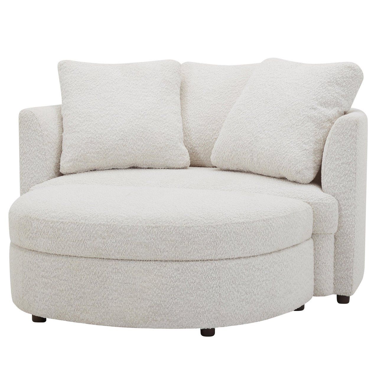 Aiden &amp; Ivy Holley Fabric Accent Chair with Ottoman HOME FURNISHINGS Item #1783227