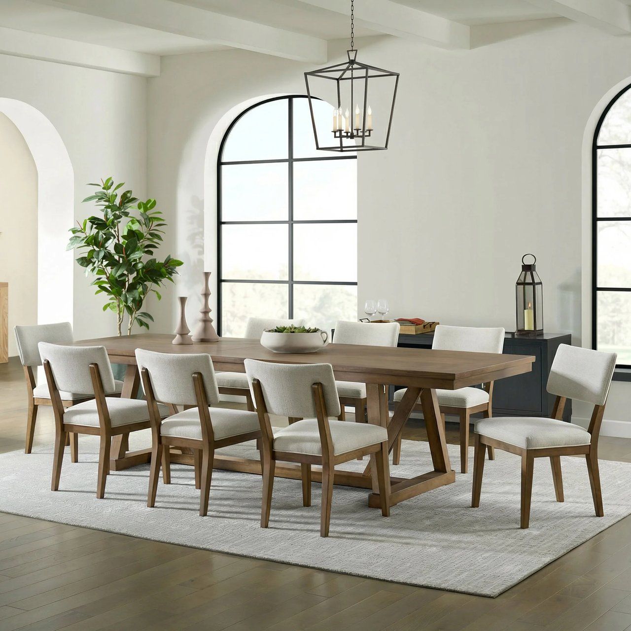 Mendocino Dining Table and 8 Chairs Item 1862118 | Model P0460
