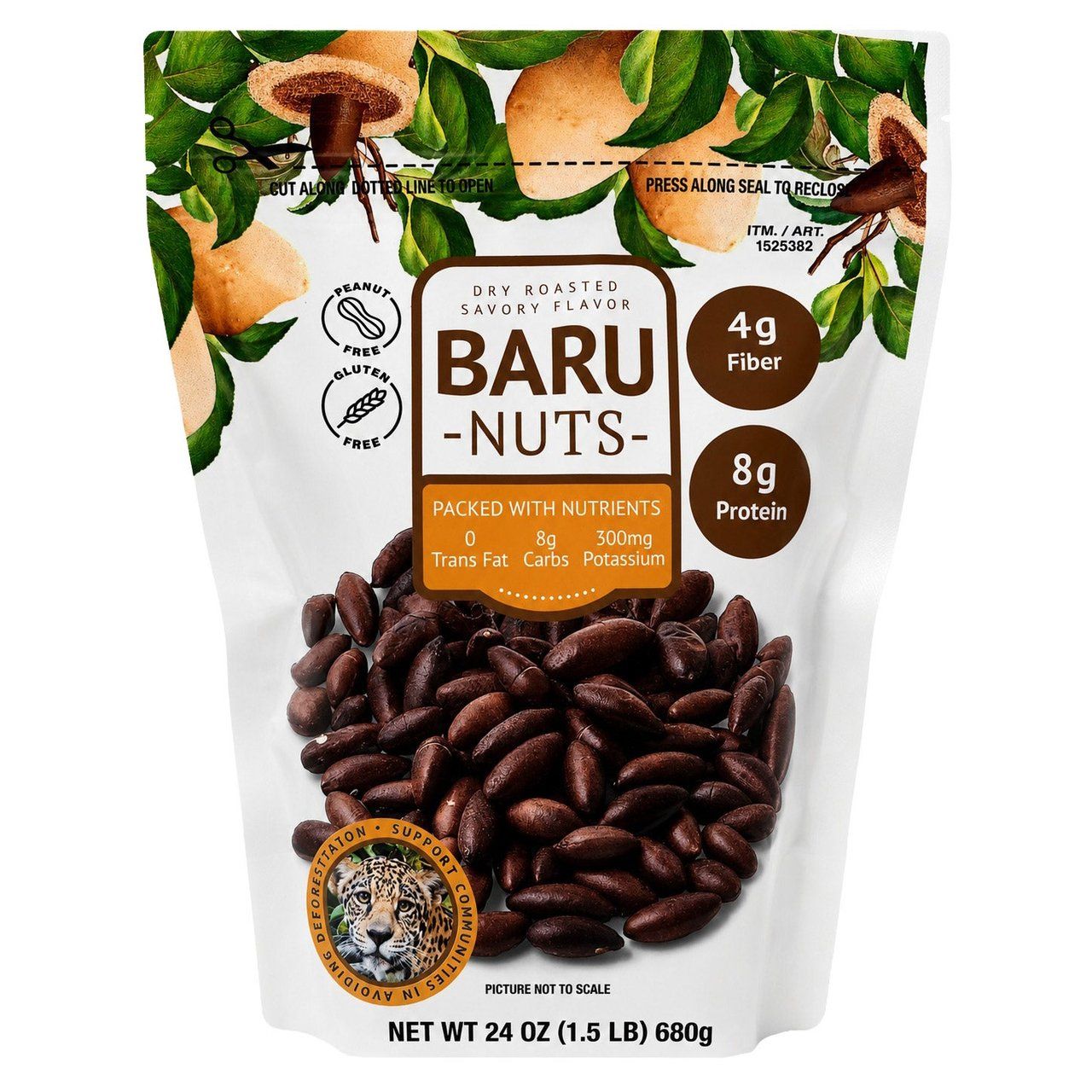 Baru Nuts Dry Roasted 24 Ounce Bag Item #1525382