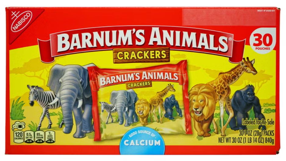 BARNUM'S Animal Crackers, 1 oz, 30-count Item 1999652