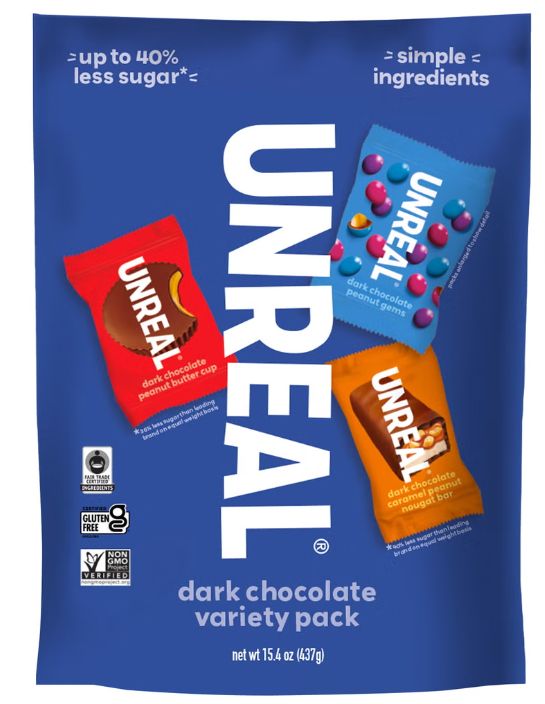 UNREAL Dark Chocolate, Variety Pack, 15.4 oz Item 1865877