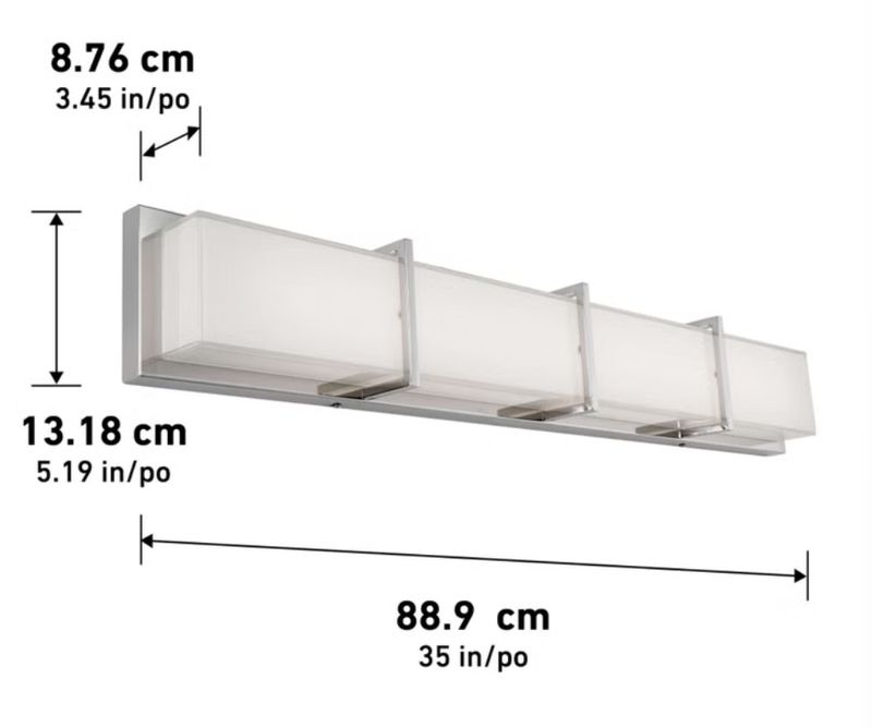 Subway 35" LED Vanity Light by Artika Item 1122963 | Model TRK4SUB-N-ON
