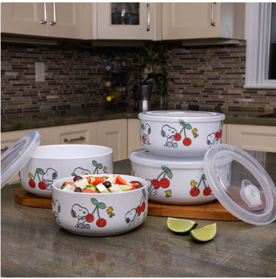 PEANUTS  Food Storage Bowls with Venting Lids, 4-pack Item 2041779