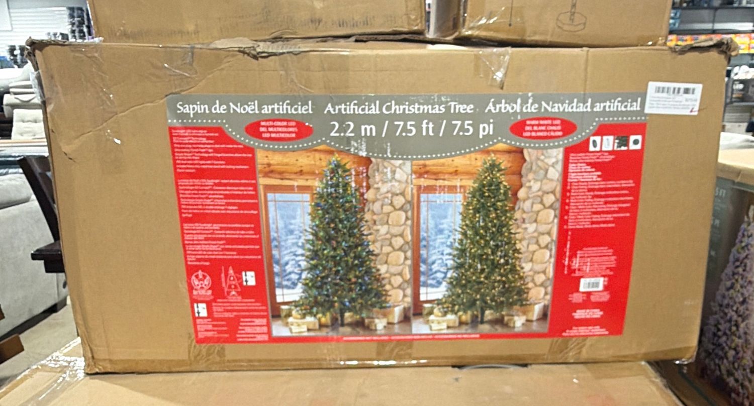 7.5 ft Pre-Lit Aspen EZ Connect® Artificial Christmas Tree, 700 Color-Changing SureBright LED Lights Item 2006005 | Model 2006005