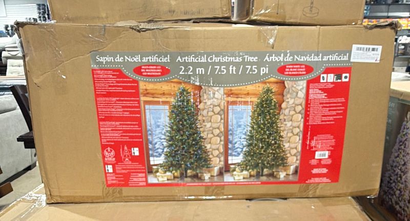 7.5 ft Pre-Lit Aspen EZ Connect® Artificial Christmas Tree, 700 Color-Changing SureBright LED Lights Item 2006005 | Model 2006005