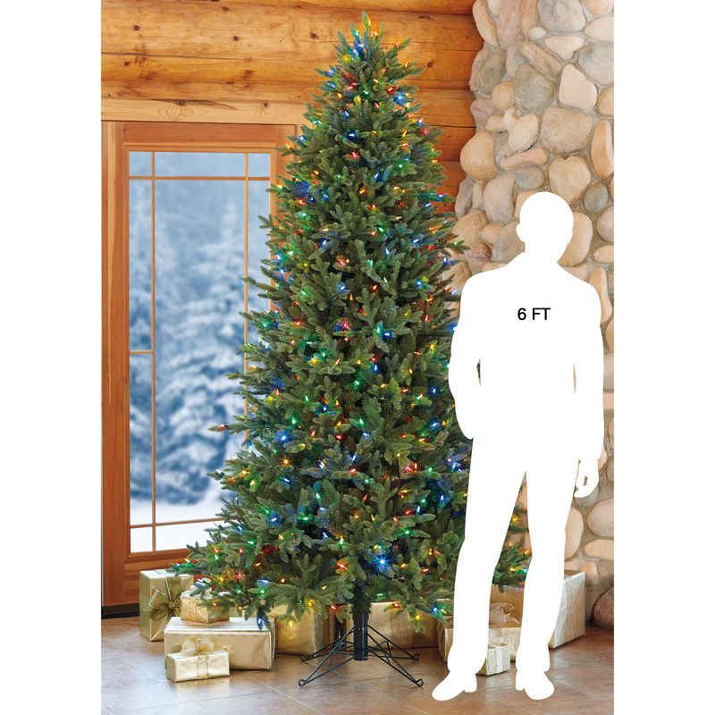 7.5 ft Pre-Lit Aspen EZ Connect® Artificial Christmas Tree, 700 Color-Changing SureBright LED Lights Item 2006005 | Model 2006005