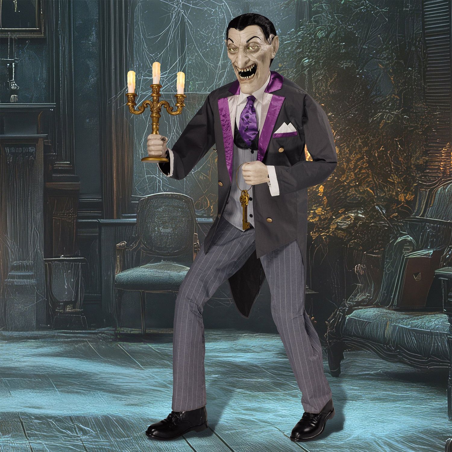 6' Animated Vampire Butler with LED Eyes &amp; Sound Item #1851585