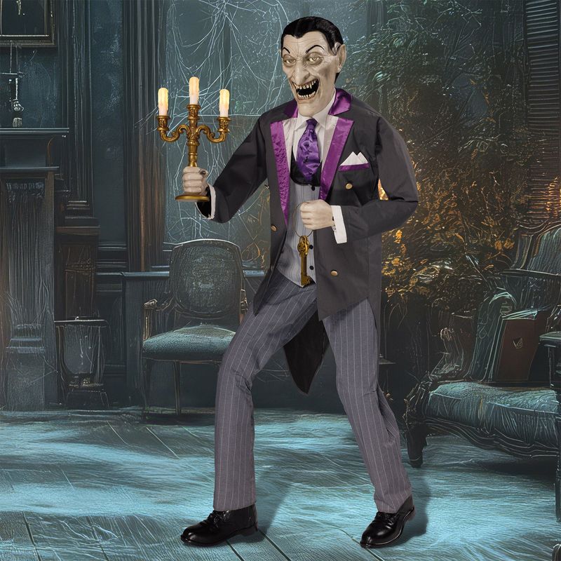 6' Animated Vampire Butler with LED Eyes &amp; Sound Item #1851585