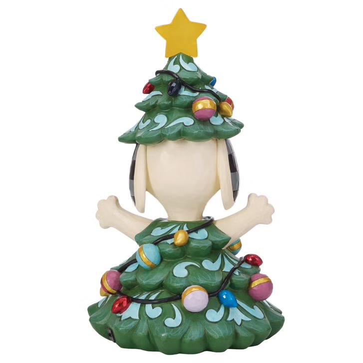 15" Peanuts Snoopy Tree with LED Light Statue by Jim Shore Item 1851596