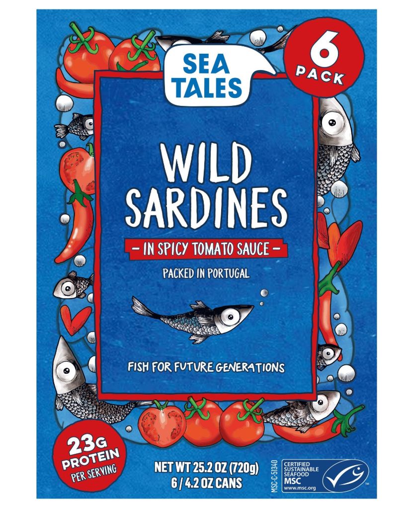Sea Tales Spicy Tomato Sardines, 6-Pack / 4.2 oz Cans FOOD Item #2070616