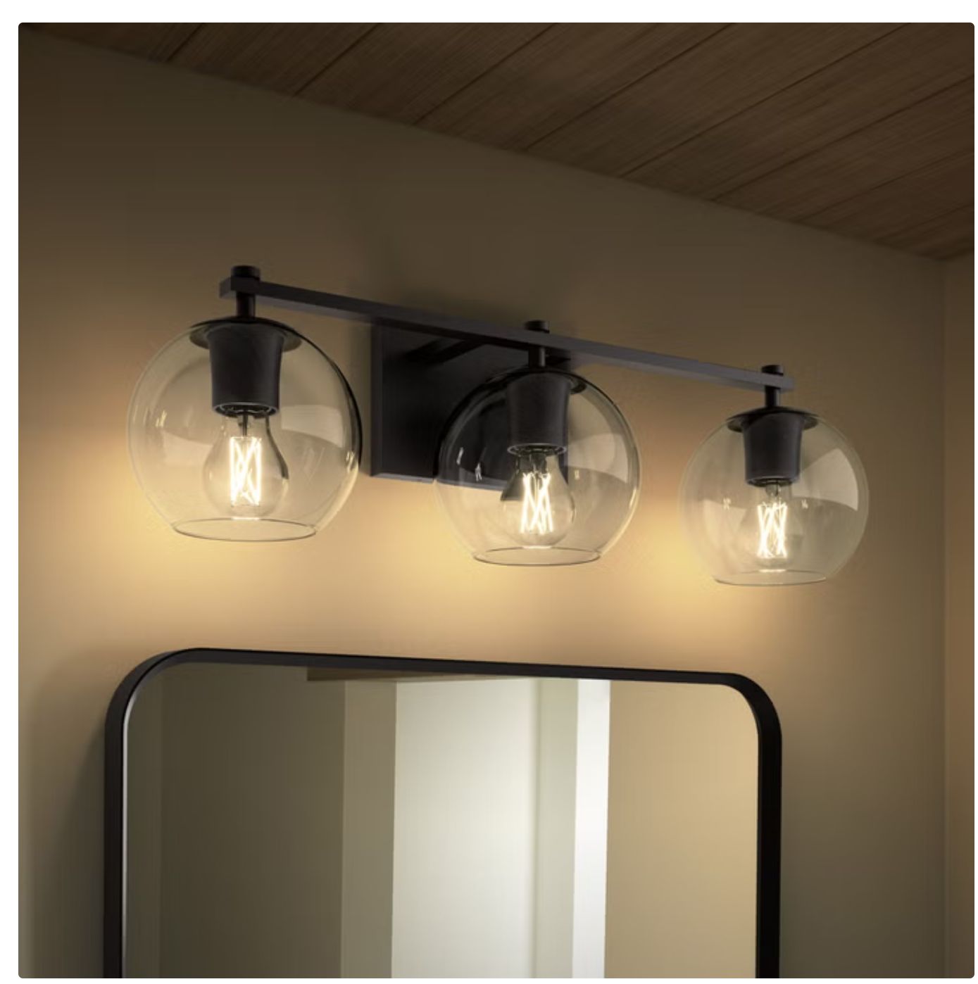 Kohler Orime Three-light Globe Glass Shade Wall Sconce  MATTE BLACK Item 1000165 | Model REC38491-SC03-BLL