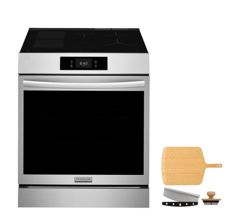 Frigidaire Gallery 6.2 cu. ft. Front Control INDUCTION Range with Stone-Baked Pizza Mode Item 1984692 | Model GCFI3070B