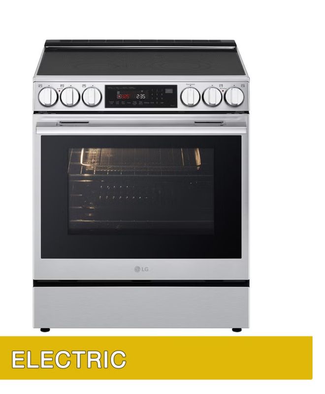 LG 6.3 cu. ft. Electric Slide-in Range with ProBake Convection, InstaView and Premium Handle Item 1942102 | Model LSEL6335XE*