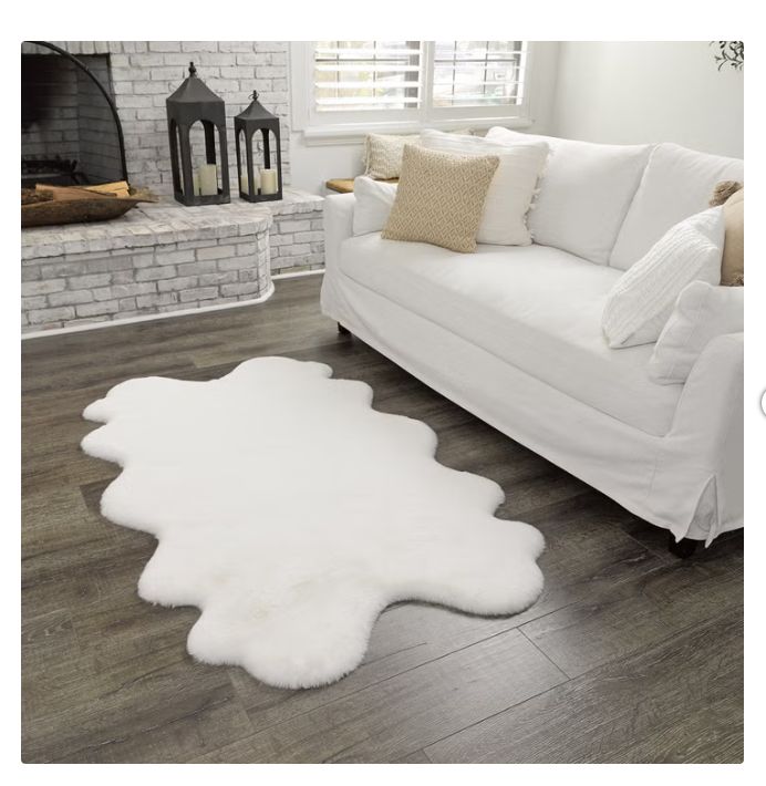 Mon Chateau Faux Fur Quad Rug Item 1630999