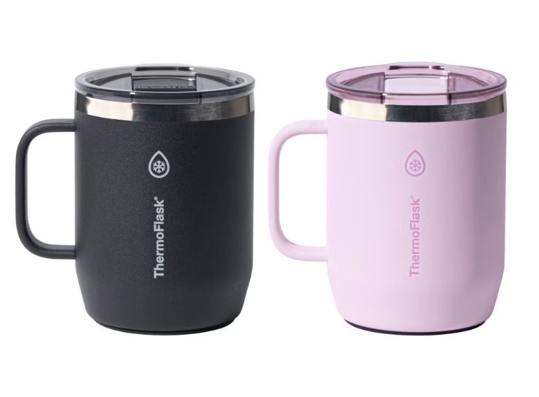 ThermoFlask 12 oz. Insulated Coffee Mug with Handle, 2-pack Item 2031868