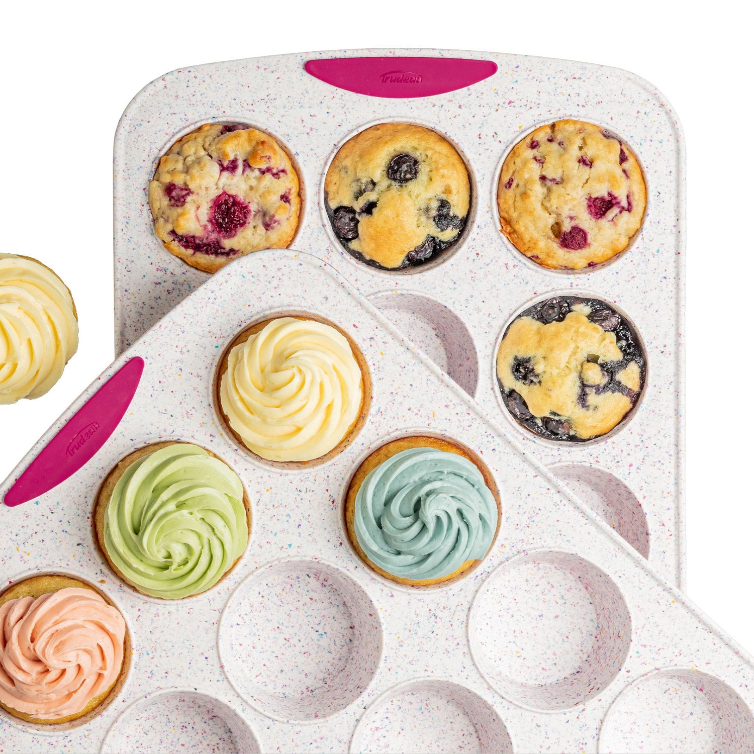 Trudeau Structure Silicone Muffin &amp; Cupcake Pans, 2-Pack Item #2034237