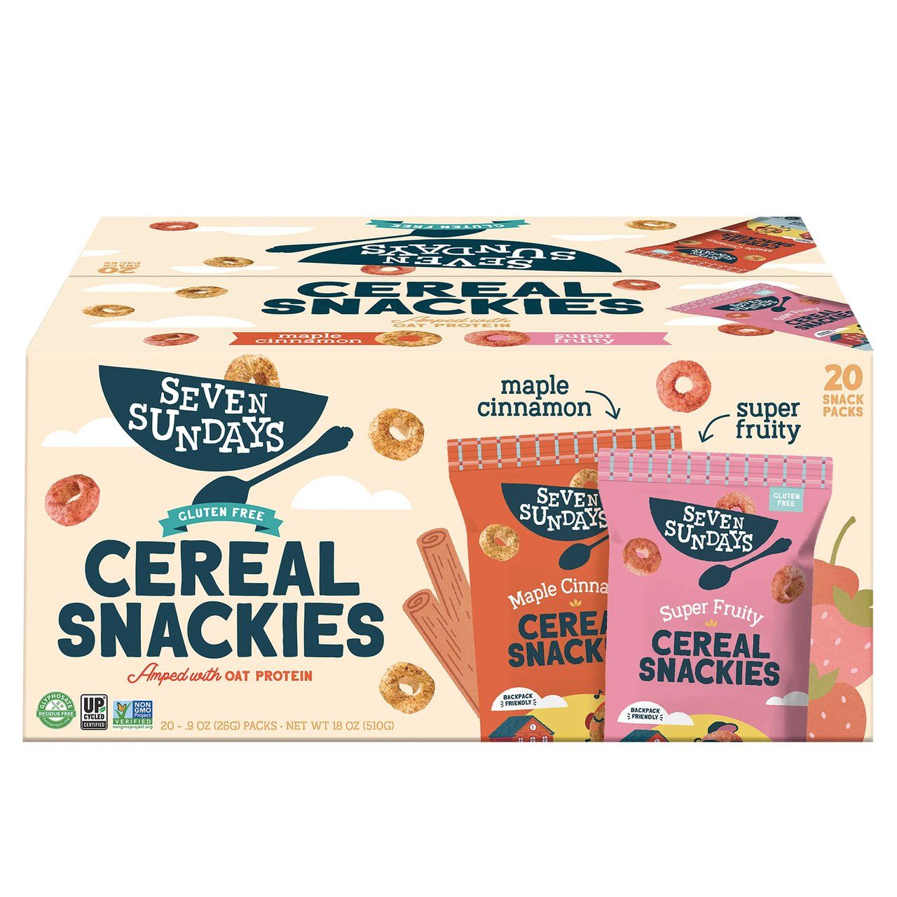 Seven Sundays Cereal Snackies, 20-Pack (0.9 oz each) Item #2062371