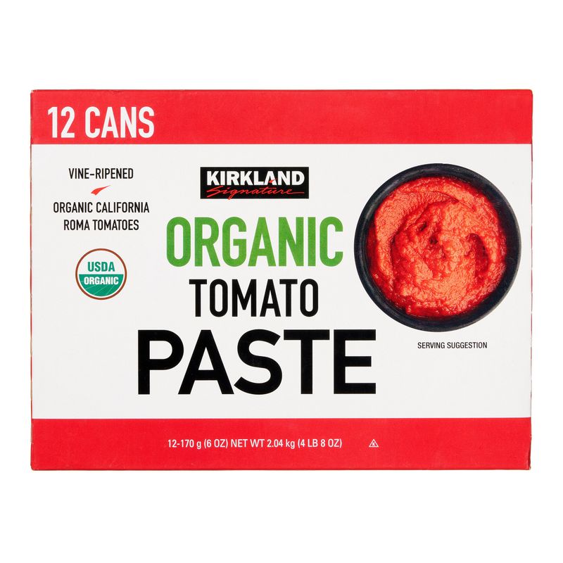 Kirkland Signature, Organic Tomato Paste, 6 oz, 12-Count Item 633564