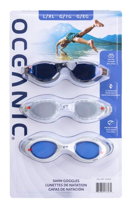 Oceanic Swim Goggles 3-Pack Item 1565589