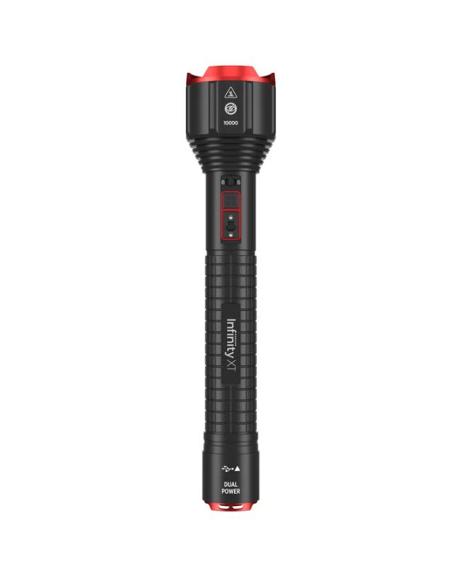 Infinity X1 10,000L Dual Power Rechargeable Flashlight Item 1938087