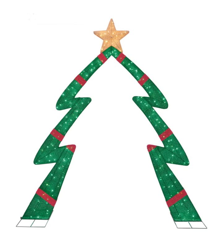 2.74 m (9 ft.) LED Glittering Tree Arch Item 1487593
