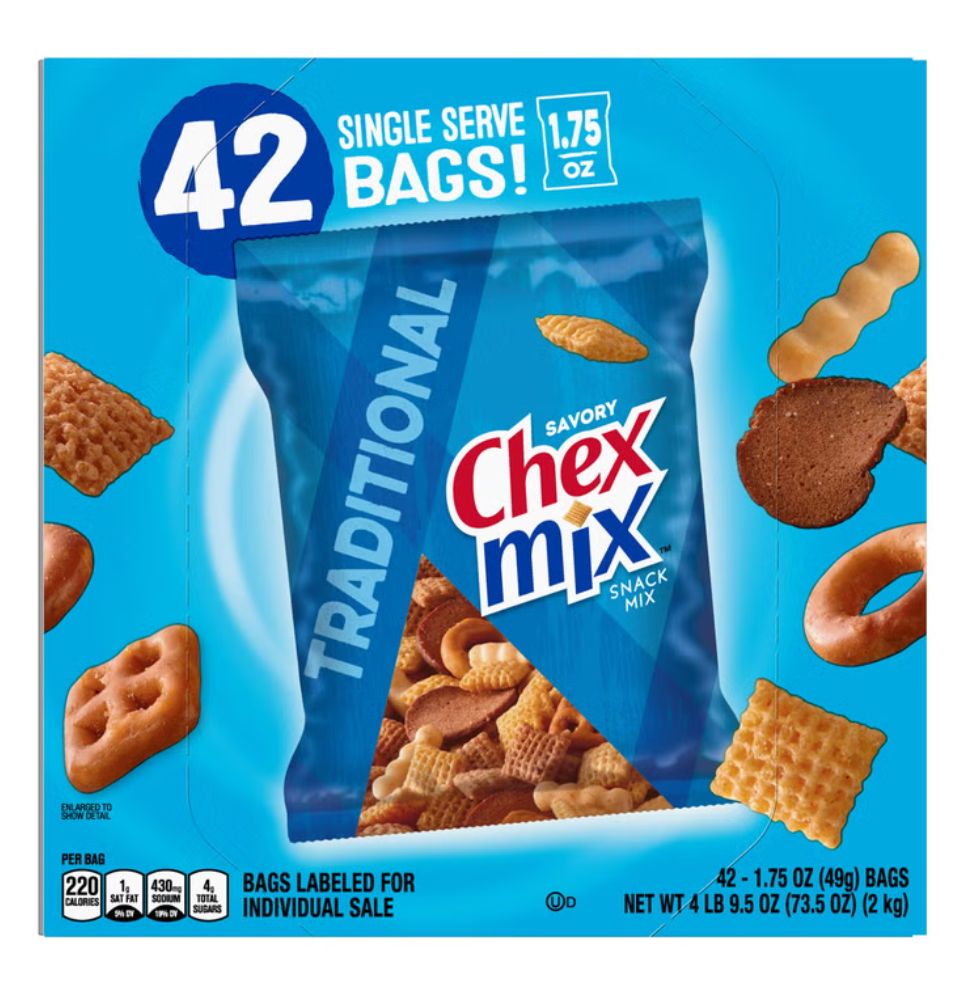 Chex Mix, Traditional, 1.75 oz, 42-count Item 1157176