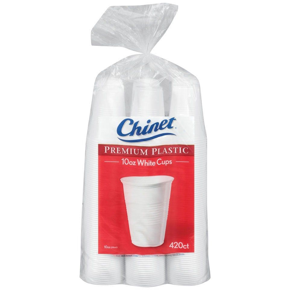 Chinet Premium 10 oz White Cup 420 CT Item #535618