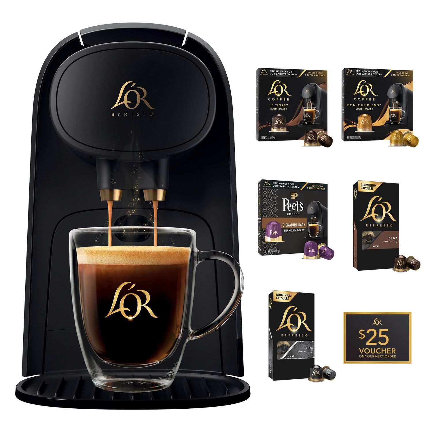 L'OR Barista System Coffee and Espresso Machine Item #2605001
