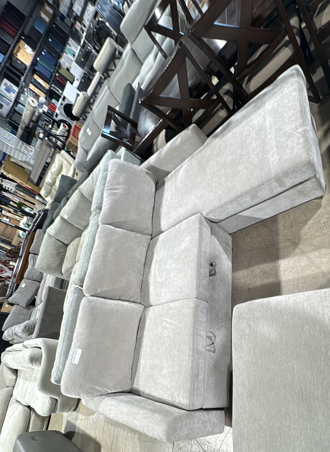 Coddle Cameron Convertible Sofa with Reversible Chaise and Storage, Taupe |Item 1987622.