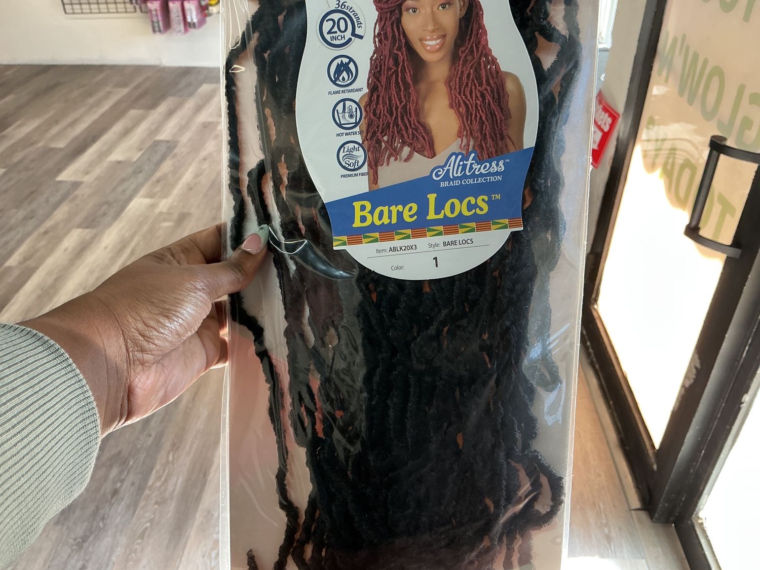 20” 3x Bare Locs Crochet Braid, Color: 1