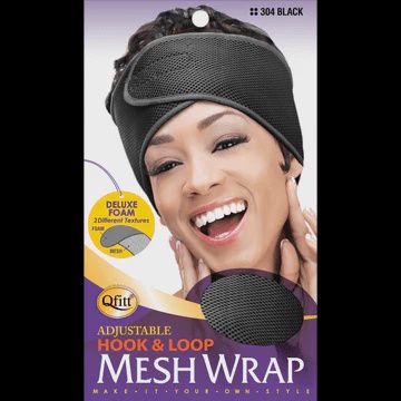 Adjustable Mesh Wrap Deluxe Foam - Black
