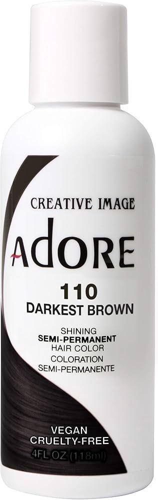 Adore Semi-Permanent Hair Color #110 Darkest Brown