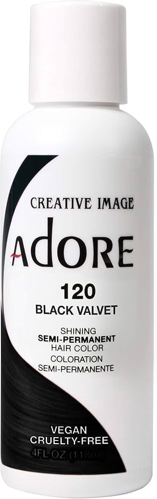 Adore Semi-Permanent Hair Color #120 Black Velvet
