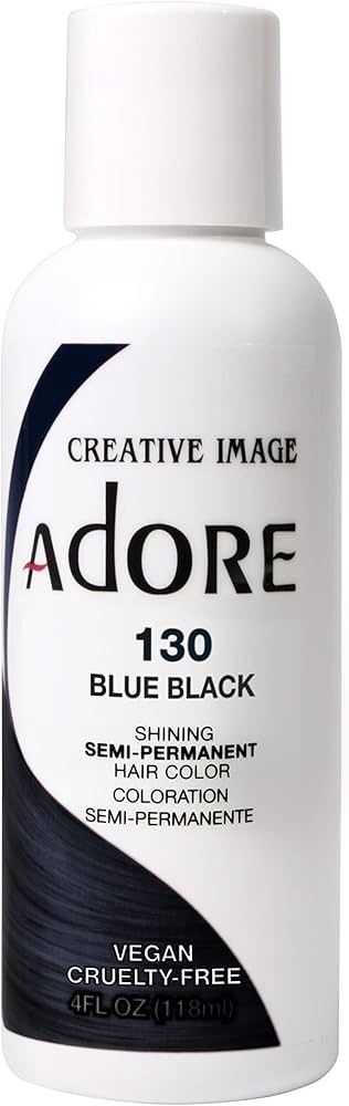 Adore Semi-Permanent Hair Color #130 Blue Black