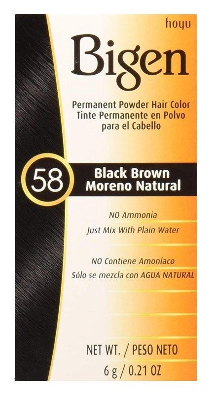 Bigen Powder Hair Color #58 Black Brown
