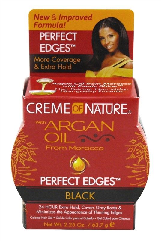 Creme of Nature Argan Oil Perfect Edges Black 2.25oz