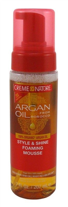 Creme of Nature Argan Oil Style &amp; Shine Foam Mousse 7 oz