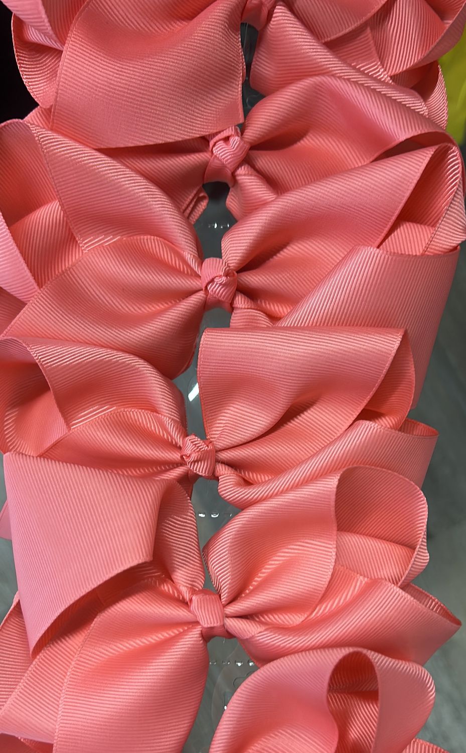 Coral Hair Bow