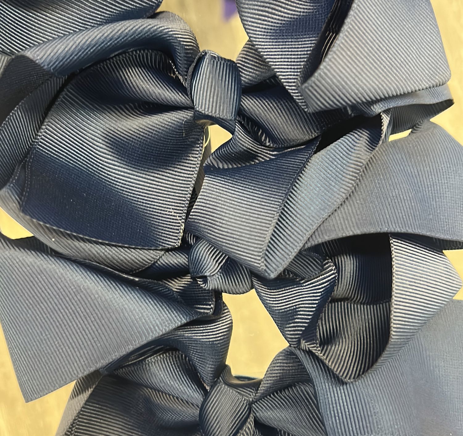 Navy Blue Hair Bow