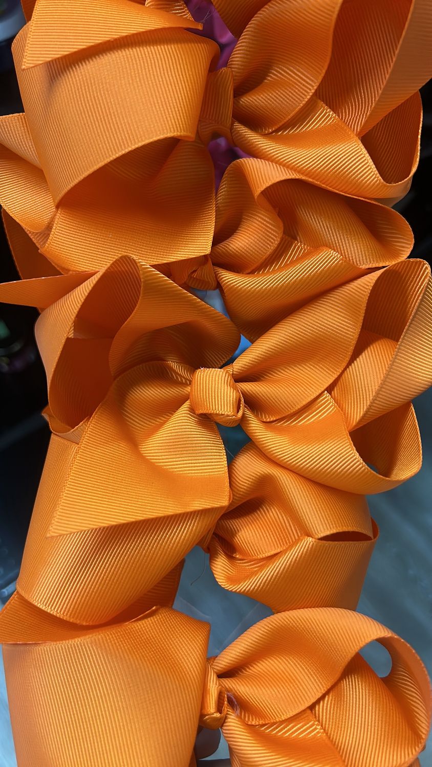 Orange Hair Bow