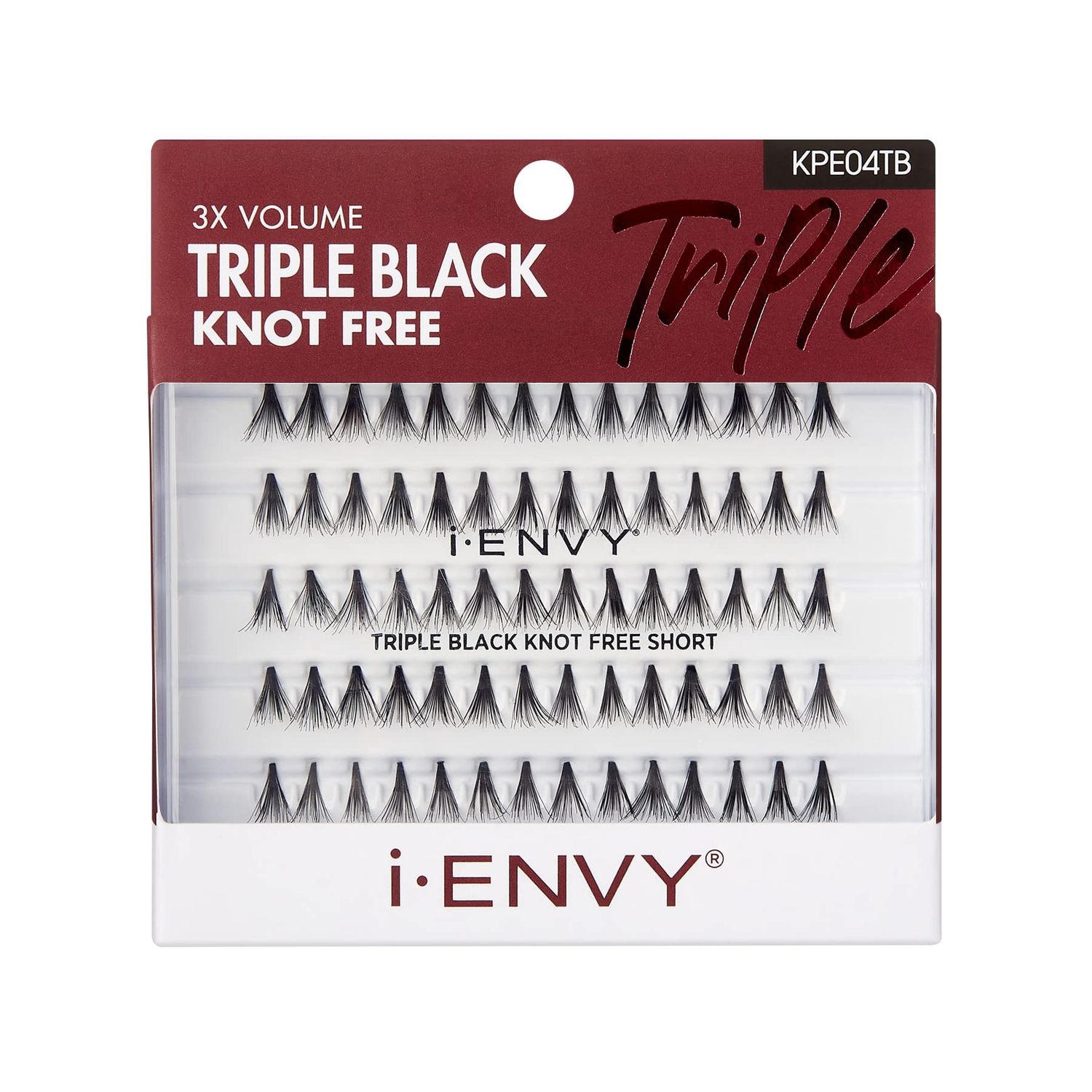 Kiss I Envy Knot Free Long 70 Lashes Triple Black