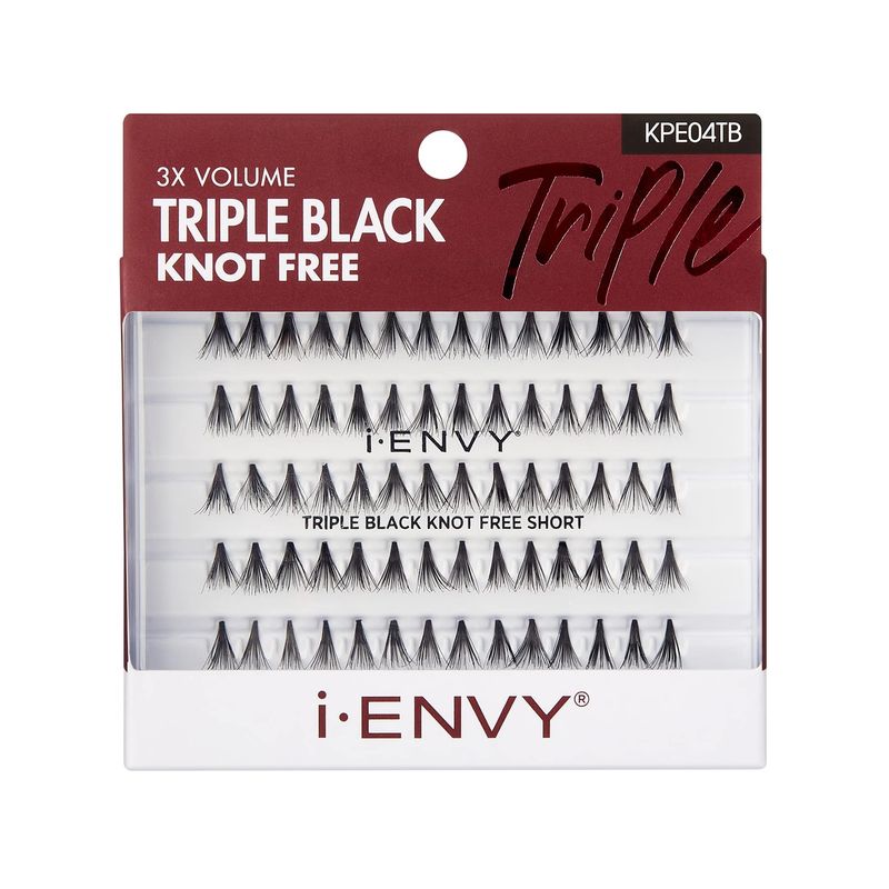 Kiss I Envy Knot Free Long 70 Lashes Triple Black