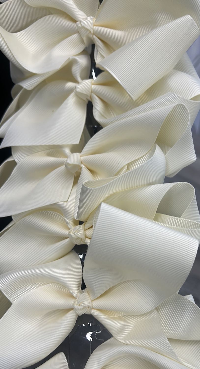 Ivory Hair Bow