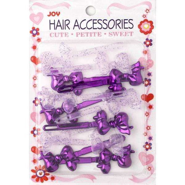 Joy Ribbon Barrette Assorted Purple