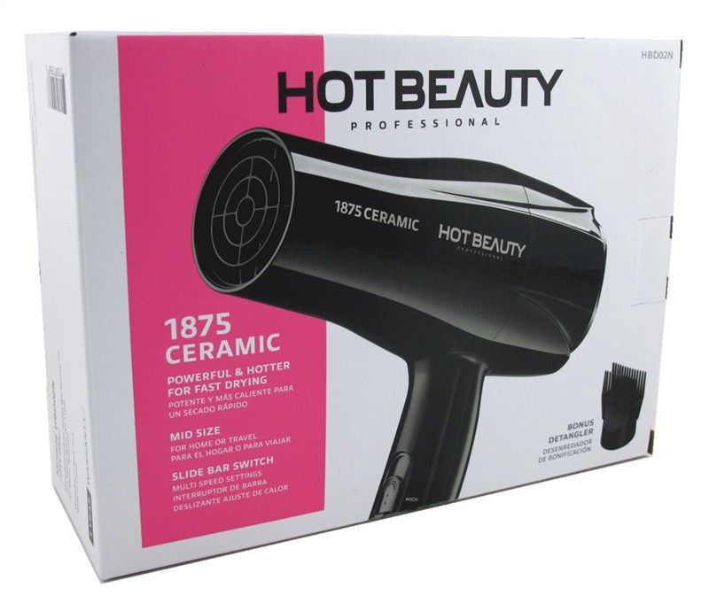 Hot Beauty Dryer 1875 Watt Ceramic Mid-Size